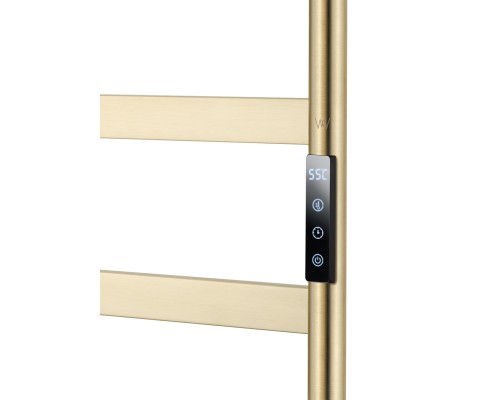 Полотенцесушитель электрический напольный Wonzon&Woghand BREMEN, Браш золото WW-A207-BG