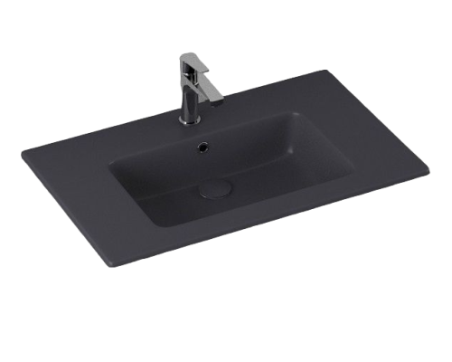 Раковина ISVEA SistemaT накладная 810x465x140 антрацит матовый 10SL51081SV-2C