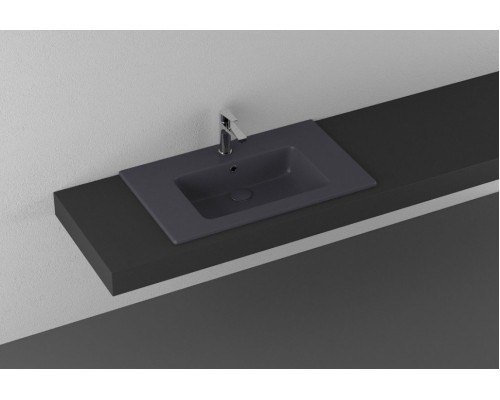 Раковина ISVEA SistemaT накладная 810x465x140 антрацит матовый 10SL51081SV-2C
