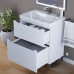 Тумба под раковину 70 см, Uperwood Tanos, напольная, белая, 2 ящика