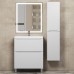 Тумба под раковину 70 см, Uperwood Tanos, напольная, белая, 2 ящика