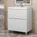 Тумба под раковину 70 см, Uperwood Tanos, напольная, белая, 2 ящика