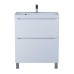 Тумба под раковину 70 см, Uperwood Tanos, напольная, белая, 2 ящика