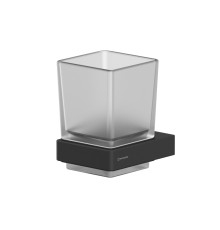 Стакан подвесной WHITECROSS Cubo черный мат