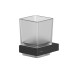 Стакан подвесной WHITECROSS Cubo черный мат