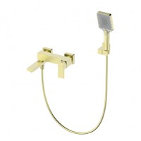 Смеситель для ванны с душем Wonzon&Woghand, Брашированное золото