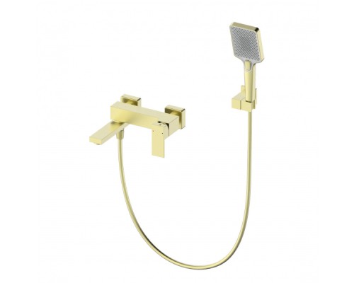 Смеситель для ванны с душем Wonzon&Woghand, Брашированное золото