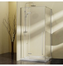Душевой уголок Vincea Slim-N, 100x100, хром, стекло прозрачное