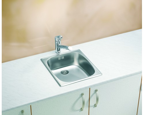 Кухонная мойка Alveus Basic 10 NAT 1082195 полированная сталь