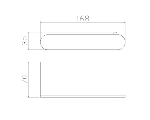 Держатель для туалетной бумаги без крышки Wonzon&Woghand, Черный