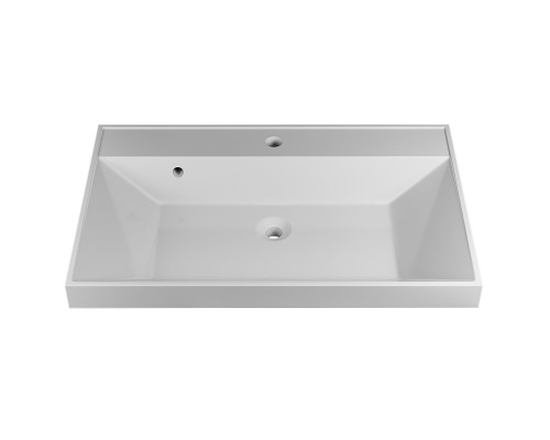 Тумба с раковиной Uperwood Tanos 70 см, белая/графит