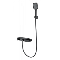 Смеситель для ванны с душем и термостатом Wonzon&Woghand, Черный матовый