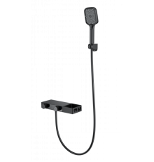 Смеситель для ванны с душем и термостатом Wonzon&Woghand, Черный матовый