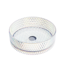 Чаша накладная круглая Ceramica Nova Cristal 36x36 неон