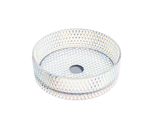 Чаша накладная круглая Ceramica Nova Cristal 36x36 неон