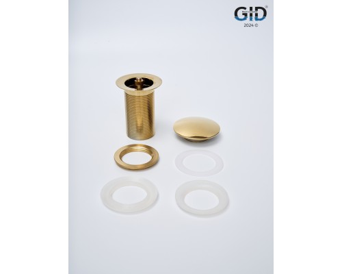 Золотой керамический донный клапан Gid G100 73301k
