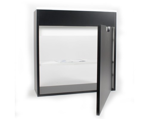 Тумба под раковину подвесная Uperwood Modul 60х21х60 см, черная матовая