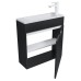 Тумба под раковину подвесная Uperwood Modul 60х21х60 см, черная матовая