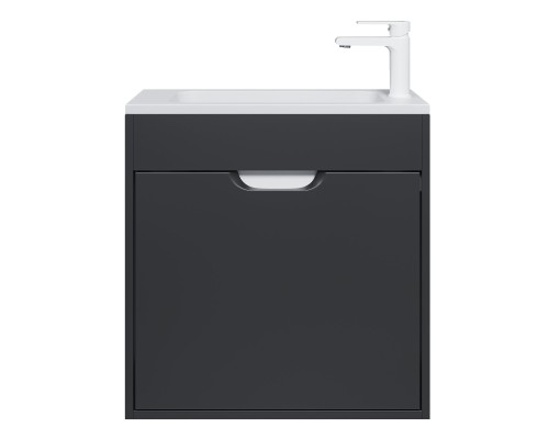 Тумба под раковину подвесная Uperwood Modul 60х21х60 см, черная матовая
