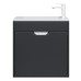Тумба под раковину подвесная Uperwood Modul 60х21х60 см, черная матовая