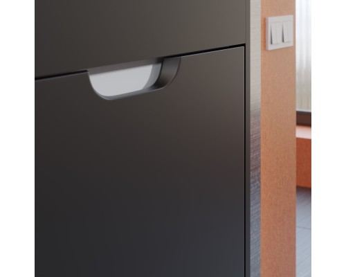 Тумба под раковину подвесная Uperwood Modul 60х21х60 см, черная матовая