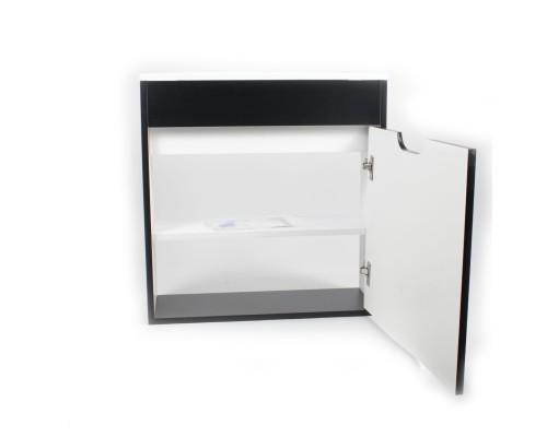 Тумба под раковину подвесная Uperwood Modul 60х21х60 см, черная матовая