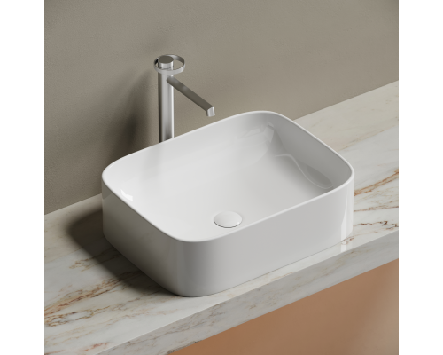 Чаша накладная прямоугольная Ceramica Nova Element 50x38 Белый