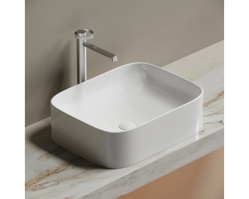 Чаша накладная прямоугольная Ceramica Nova Element 50x38 Белый