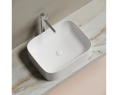 Чаша накладная прямоугольная Ceramica Nova Element 50x38 Белый