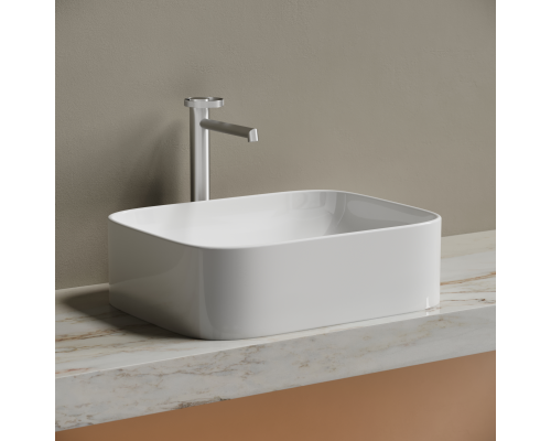 Чаша накладная прямоугольная Ceramica Nova Element 50x38 Белый