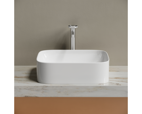Чаша накладная прямоугольная Ceramica Nova Element 50x38 Белый