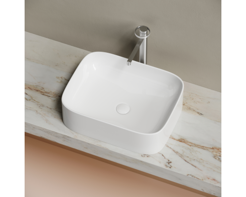 Чаша накладная прямоугольная Ceramica Nova Element 50x38 Белый