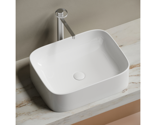 Чаша накладная прямоугольная Ceramica Nova Element 50x38 Белый