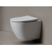 Унитаз подвесной Ceramicanova Мия (Mia) Торнадо 52 см сиденье микролифт крепления белый арт