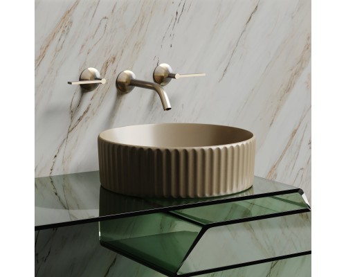 Раковина-чаша накладная Ceramicanova капучино матовый Element 360x360x115