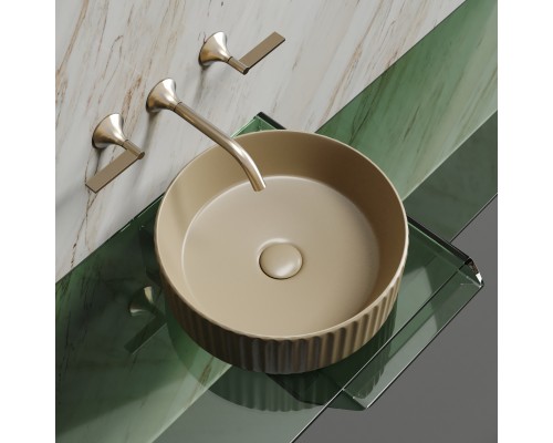 Раковина-чаша накладная Ceramicanova капучино матовый Element 360x360x115