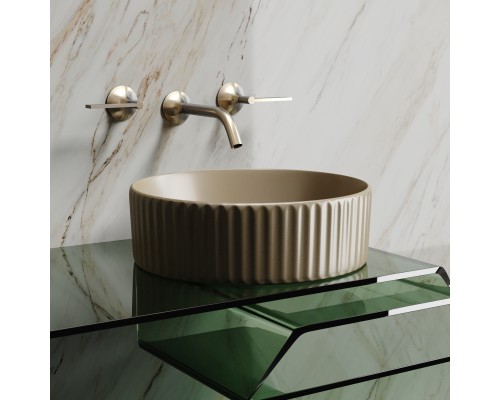 Раковина-чаша накладная Ceramicanova капучино матовый Element 360x360x115