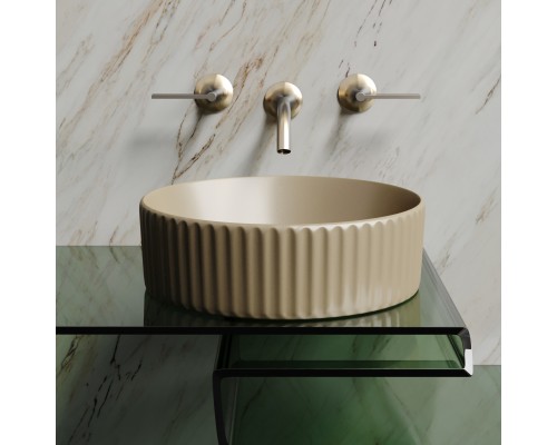 Раковина-чаша накладная Ceramicanova капучино матовый Element 360x360x115