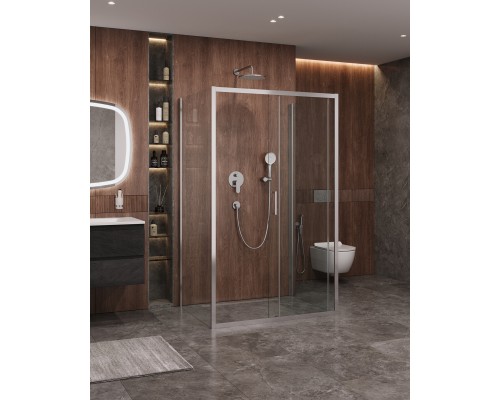 Душевой уголок Cezares Molveno 110x90 MOLVENO-AH-12-110/90-C-Cr-IV профиль Хром стекло прозрачное