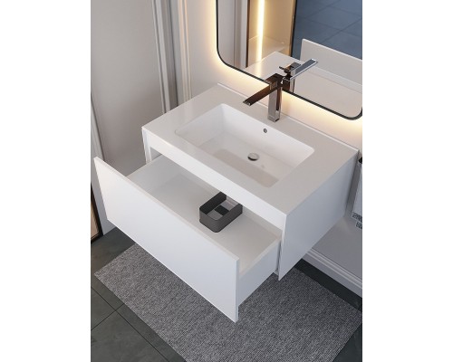 Тумба под раковину 75 см, Uperwood Parma Premium, белая