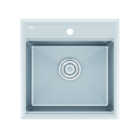 Мойка кварцевая Paulmark STEPIA-500 PM115051-GRM серый металлик 50х51