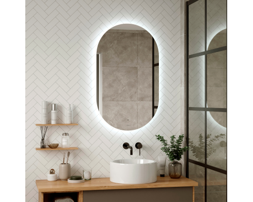 Зеркало Reflection Look с бесконтактным сенсором, диммером, холодная подсветка 60х100