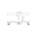 Душевой трап ALTROBAGNO Траве (Trave) 071216 Ni (60)