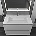 Тумба с раковиной подвесная Uperwood Tanos-Next 80х45х53 см, белая матовая