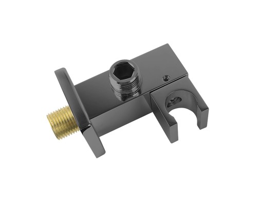 Держатель ручного душа Vincea VSC-41GM с подводом воды вороненая сталь