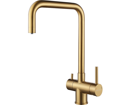 Смеситель для кухни Paulmark Wetter We213030-BG Брашированное золото