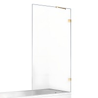 Шторка для ванны NEW TRENDY AVEXA GOLD SHINE 80x150 золото