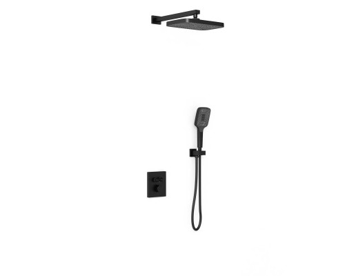 Душевой комплект Vincea VSFW-321MT1MB встраиваемый, термостат, двухрежимный, черный