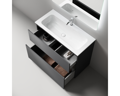 Тумба под раковину Напольная Sancos Folk Floor 99.5 FL100FGS Grey soft