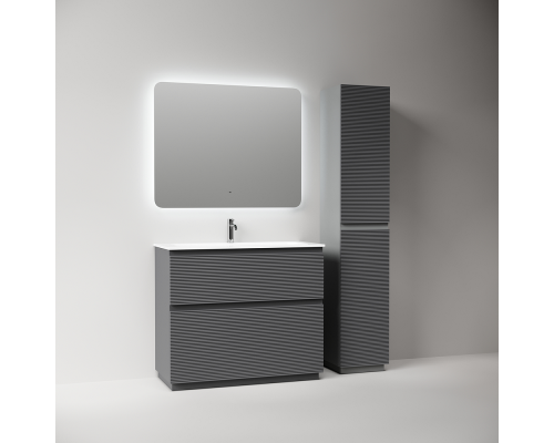 Тумба под раковину Напольная Sancos Folk Floor 99.5 FL100FGS Grey soft